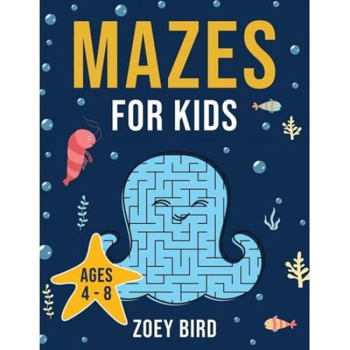 Puzzle Books for Kids Mazes for Kids: Maze Activity Book for Ages 4 - 8, Book 1, (Paperback)