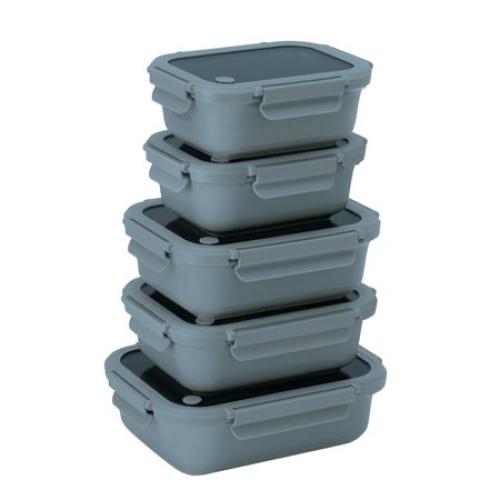 (incomplete set) Safdie & Co. 10-piece Ceramic Food Storage Set-Blue