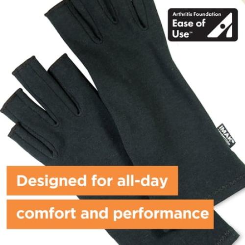 Brownmed IMAK Compression Arthritis Gloves - Medium - Black