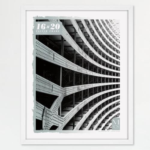 MCS Foundation 16x24 Poster Frame Traditional Brass, Vertical & Horizontal Wall Hanging Large Picture Frame for Photos, Posters & Art Prints (1-Pack)