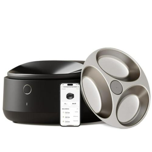 PETLIBRO Automatic Cat Feeder Wet Food with Stainless Steel Bowl, Refrigerated Auto Cat Feeder with Semiconductor Cooling, 3 Fresh Meals for 3 Days, App-Controlled Pet Food Dispenser, Easy to Clean