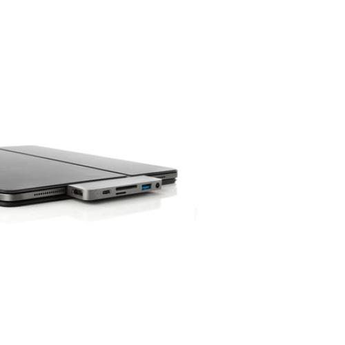 HyperDrive 6-in-1 USB-C Hub for iPad Pro/Air, Gray