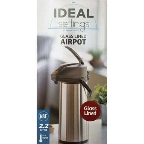 Ideal Settings by Service Ideas 2.2 Liter Glass Lined Airpot