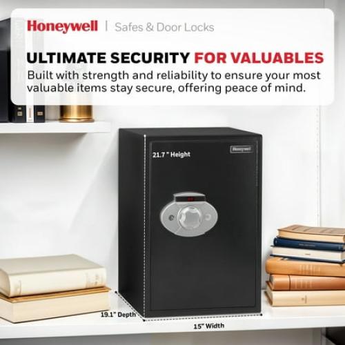 Honeywell Safes, 2.73 Cu ft, Large Steel Security Safe with Digital Dial, 5207