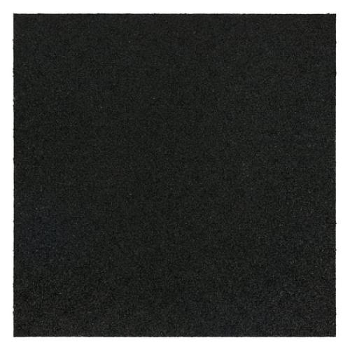 Mohawk Home Solid All Purpose 1/2 Non Skid Heavy Duty Rubber Floor Mat Pebble, Black, 24in x 36in