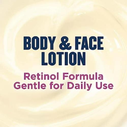 Gold Bond Age Renew Retinol Overnight Body Moisturizer and Face Lotion for Smoother Skin, 13 oz