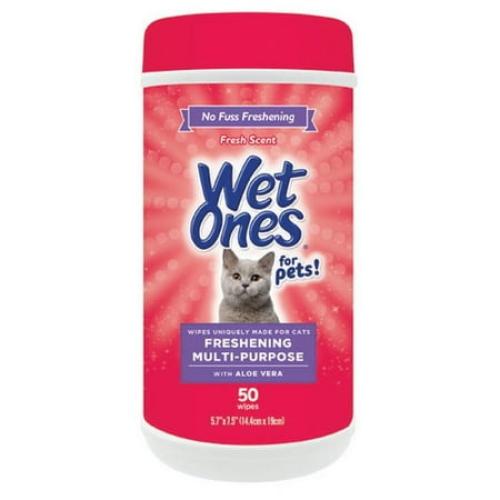 Wet Ones Multipurpose Wipe for Cats - 50 ct Canister