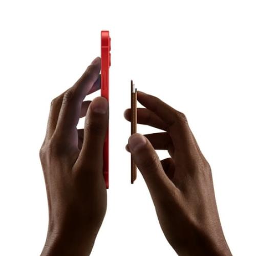 iPhone Leather Wallet with MagSafe - Baltic Blue