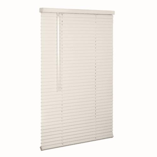 Size 40 x 60 Lotus & Windoware Cordless 1 Aluminum Light Filtering Horizontal Mini Blind, Alabaster, Smooth