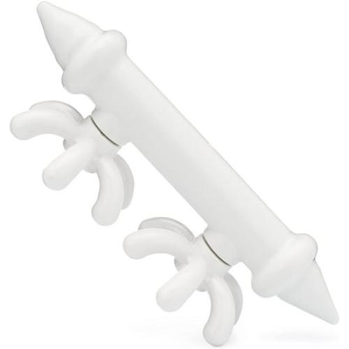 White FasciaBlaster Mini 2 by Ashley Black - Cellulite Massager Tool - Deep Tissue and Pressure Point Massage Stick - Support for Discomfort and Body Sculpting