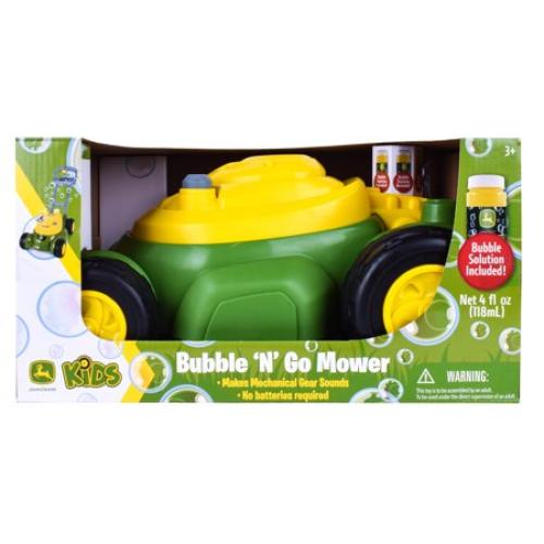John Deere Bubble-N-Go Toy Lawn Mower Automatic Bubble Machine No Batteries Required Age 3  Years