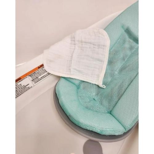 Contours Oasis 4-in-1 Comfort Cushion Baby Bathtub, Newborn, Infant andToddler Bath - White