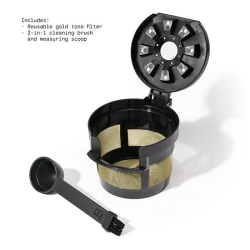 Beautiful Perfect Grind™ Programmable Single Serve Coffee Maker, Black Sesame by Drew Barrymore❗MAY HAVE MISSING PIECES/NEEDS CLEANING❗