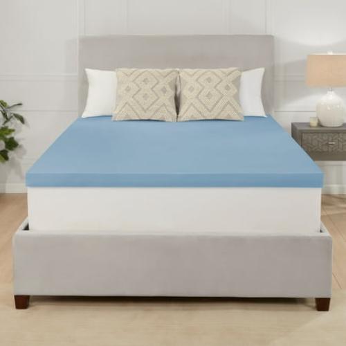 Size full Mainstays 3 Memory Foam Mattress Topper, Full