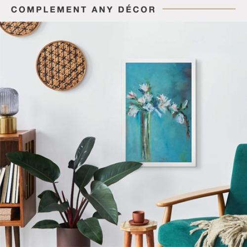 MCS Foundation 16x24 Poster Frame Traditional Brass, Vertical & Horizontal Wall Hanging Large Picture Frame for Photos, Posters & Art Prints (1-Pack)