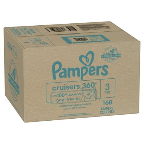 160 Pack of Size 3 Pampers Cruisers 360 Diapers Size 3, 168 Count (Select for More Options)