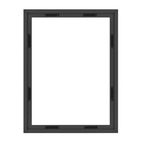 MCS Canvas Float Frames 16x20 Frame, Black Frame for Finished Canvases, Vertical & Horizontal Wall Hanging Large Frame with Adhesive for Canvas Paintings (1-Pack)