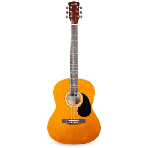 RockJam Natural Dreadnought Acoustic Guitar with Guitar Bag