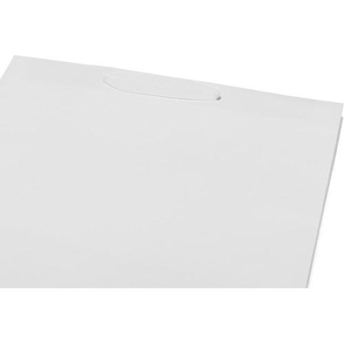 Prime Line Packaging Large PB Twill White Paper Shopping Bags 25 Pack - 16x6x12