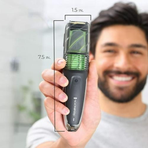 Remington Vacuum Beard and Stubble Trimmer, Black, MB6850