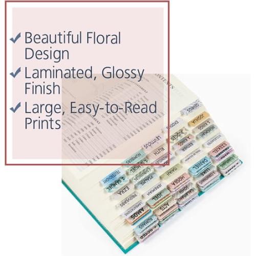 Mr. Pen- Bible Tabs, 75 Tabs, Laminated, Bible Journaling Supplies, Bible Tabs Old and New Testament, Bible Tabs for Women, Bible Tabs for Journaling Bible, Bible Book Tabs â€¦