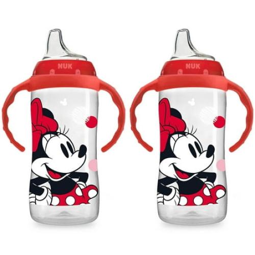 NUK Disney Large Learner Sippy Cup, Minnie Mouse, 10 Ounce, 2 Pack