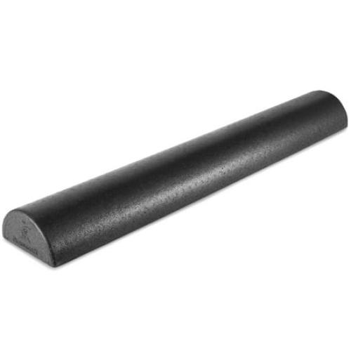 ProsourceFit High Density Half-Round Foam Rollers 12”, 18, 36 Black