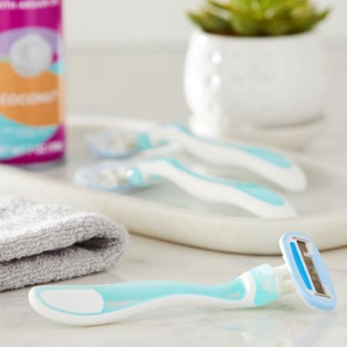 Equate Women's 5 Blade Disposable Razors, 6 Count