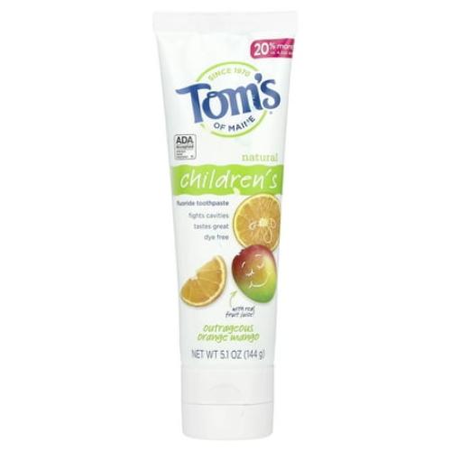 Tom's of Maine Children's Orange Mango Anticavity Toothpaste, 5.1oz