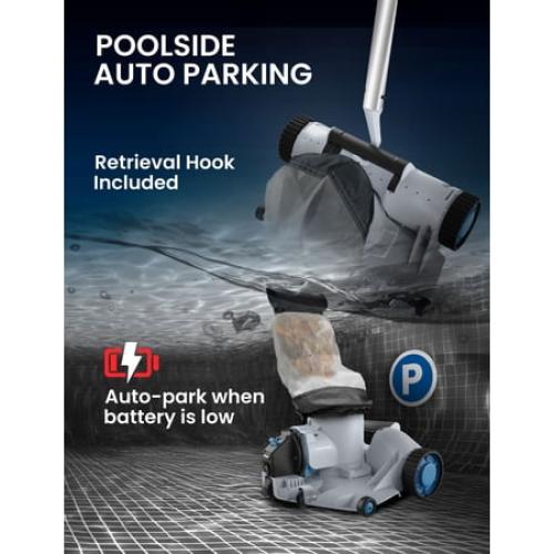 Kokido XTROJET 620 Robotic Pool Vacuum Cleaner for Heavy Debris - Cordless