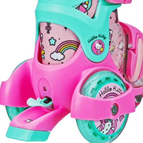 Size 11-2 Roller Derby EZ Roll Adjustable Hello Kitty Skate, Size 11-2