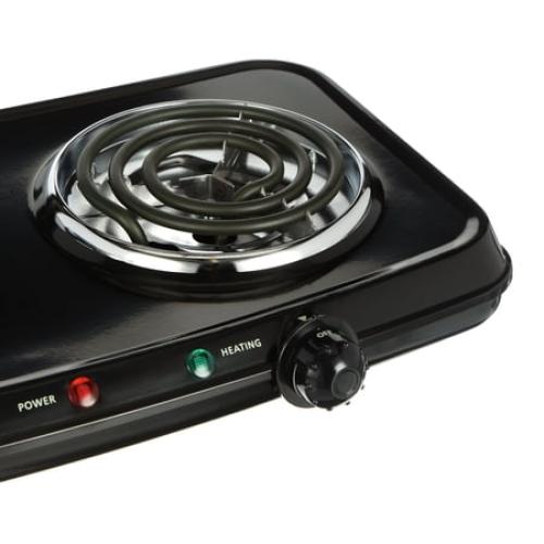 Mainstays Double Burner, 120V~ 1800W, Portable, Easy to Cook, Elegant Classic Design, 3.28 lbs