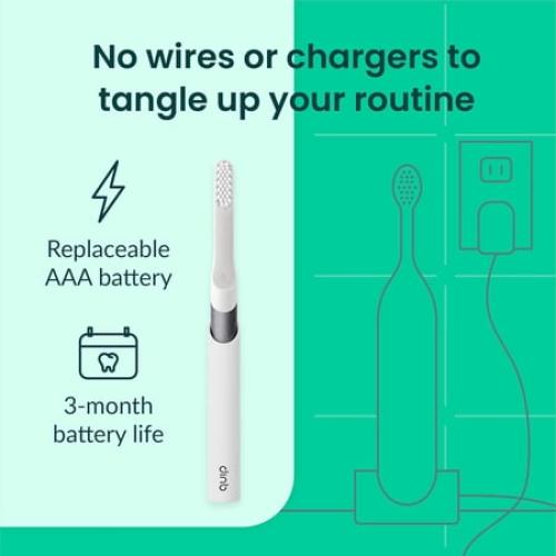 quip Sonic Battery Electric Toothbrush, Slate Metal