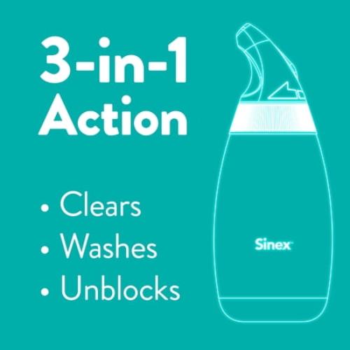 30Pack Vicks Sinex Saline Nasal Rinse   Packets, Nasal Decongestant for Sinus Relief, 30 Count