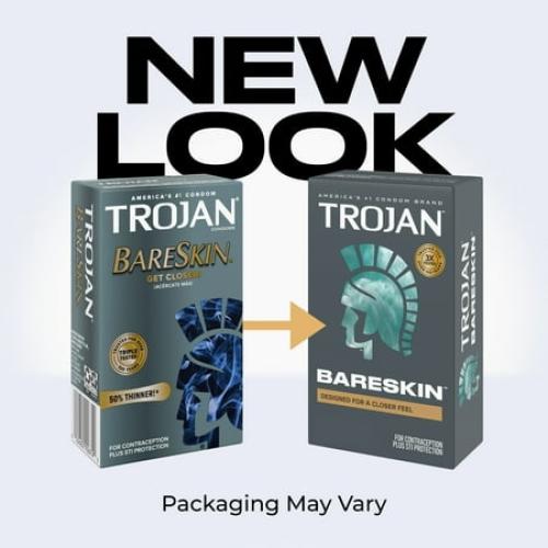 Trojan BareSkin Lubricated Thin Condoms, 24 Count Value Pack