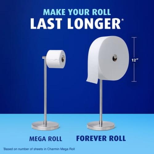 Charmin Toilet Paper Ultra Soft, Forever Roll Refill Rolls, 2-ply Bath Tissue, 3 Count