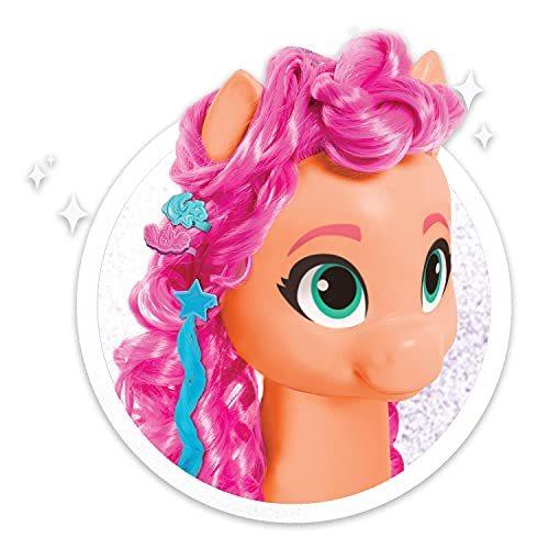 Just Play My Little Pony Sunny Starscout Styling Head Color Change 14-Pieces Include Wear and Share Accessories Pink Hair Styling for Kids Kids Toys for Ages 3 Up
