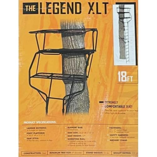 Muddy Legend XLT 2 Man Tree Stand 18 FT. - 500 lb. Rated - 2 Four Point Harnesses -Flex-Tek Seats