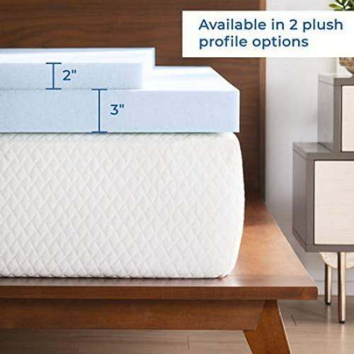 LINENSPA 3 Inch Gel Infused Memory Foam Full Mattress Topper