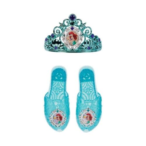 Disneys Little Mermaid Ariel Dressup Accessory Set Includes Child Sized Tiara & Play Shoes