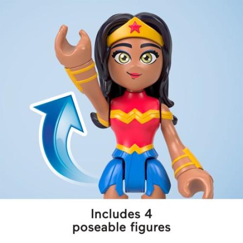 Imaginext DC Super Friends Rivals pack 8-Piece Figures & Accessories Set, Preschool Toys