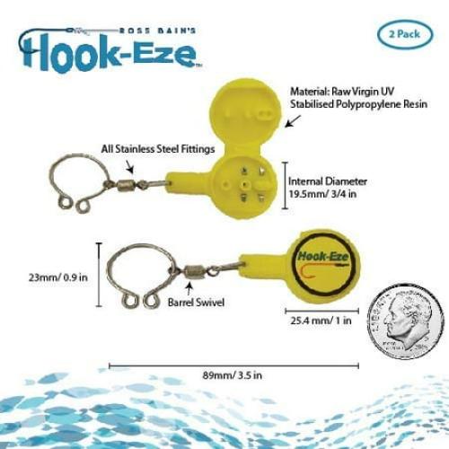 HookEze Fishing Knot Tying Tool (Twin Pack)