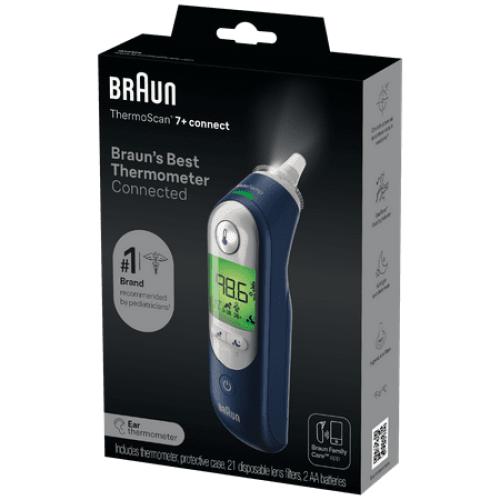 Navy Blue Braun ThermoScan 7  Connect Ear Thermometer, IRT6575US