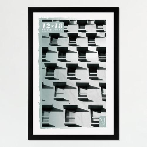 MCS Foundation 16x24 Poster Frame Traditional Brass, Vertical & Horizontal Wall Hanging Large Picture Frame for Photos, Posters & Art Prints (1-Pack)