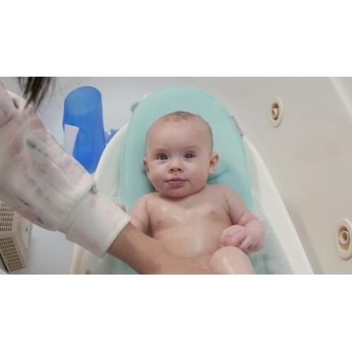 Contours Oasis 4-in-1 Comfort Cushion Baby Bathtub, Newborn, Infant andToddler Bath - White