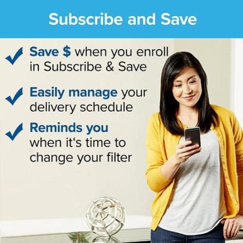 Filtrete Air Filter, MPR 300, MERV 5, Clean Living Basic Dust 3-Month Pleated 1-Inch Air Filters, 6 Filters, White
