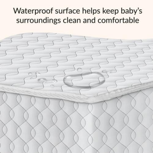 Dream On Me 2 in 1 Cozy Cloud Crib and Toddler Mattress, Taffeta