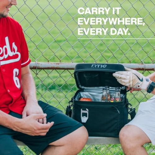 RTIC 15 Can Everyday Soft Cooler, 16 qt Collapsible with Bottle Opener, Black