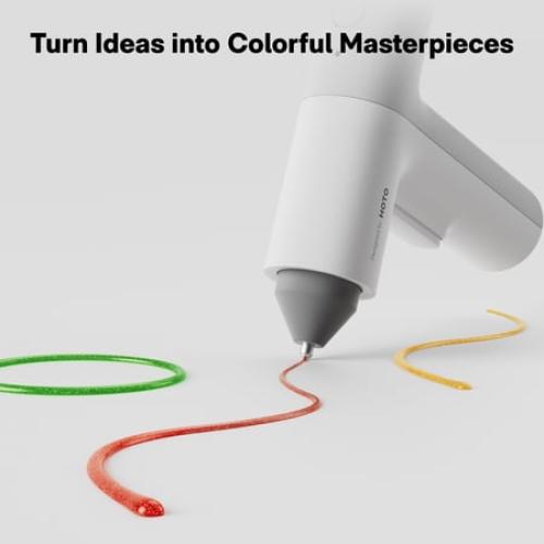 Hoto Cordless Hot Glue Gun with 10 Glue Sticks, Fast Heating, Auto Power-Off, Crafting Tool for Crafts, DIY Arts, Home Repairs