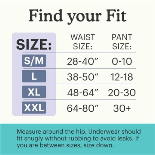 Because Premium Overnight Plus Incontinence Underwear - White, XXL, 40 Ct